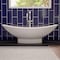 Alfi Brand Brushed Nckl Sgl Lvr Flr Mnt Tub Filler Mixer w Hand Held Shower Head AB2180-BN - alternate 2